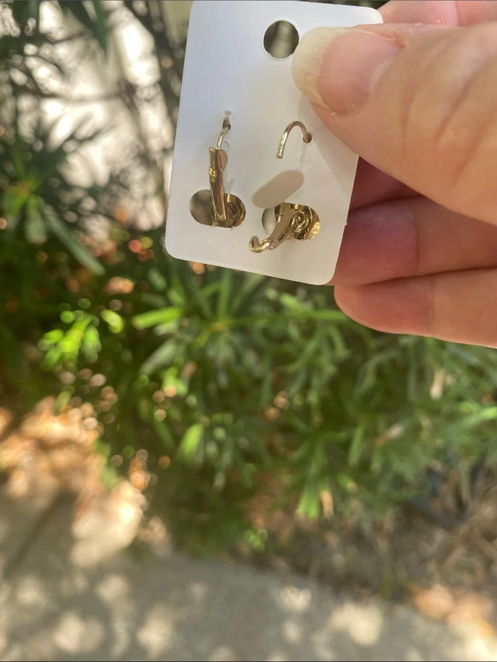 Fashion Jewelry Royal Blue Heart Dangle Earrings - Gold Tone